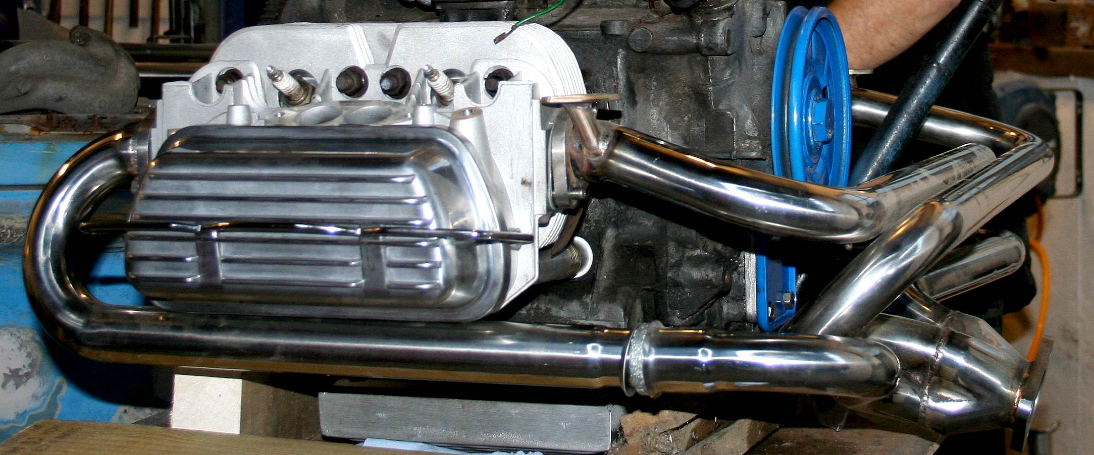 Volkswagen stainless steel exhaust system for type one and two vehicles