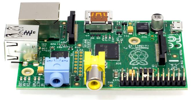 The Raspberry Pi micro computer board