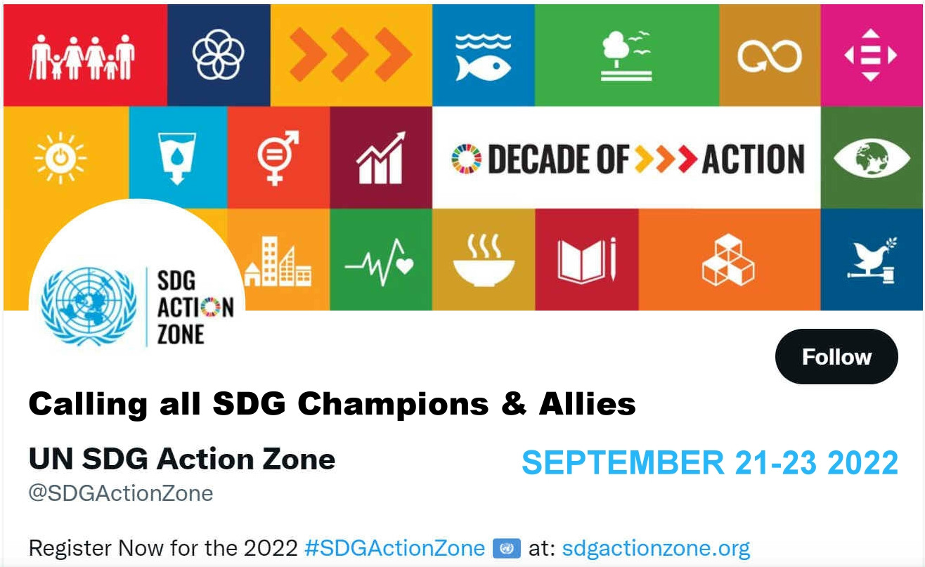 UN SDG Action Zone, 21 September 2022 - United Nations General Assembly
