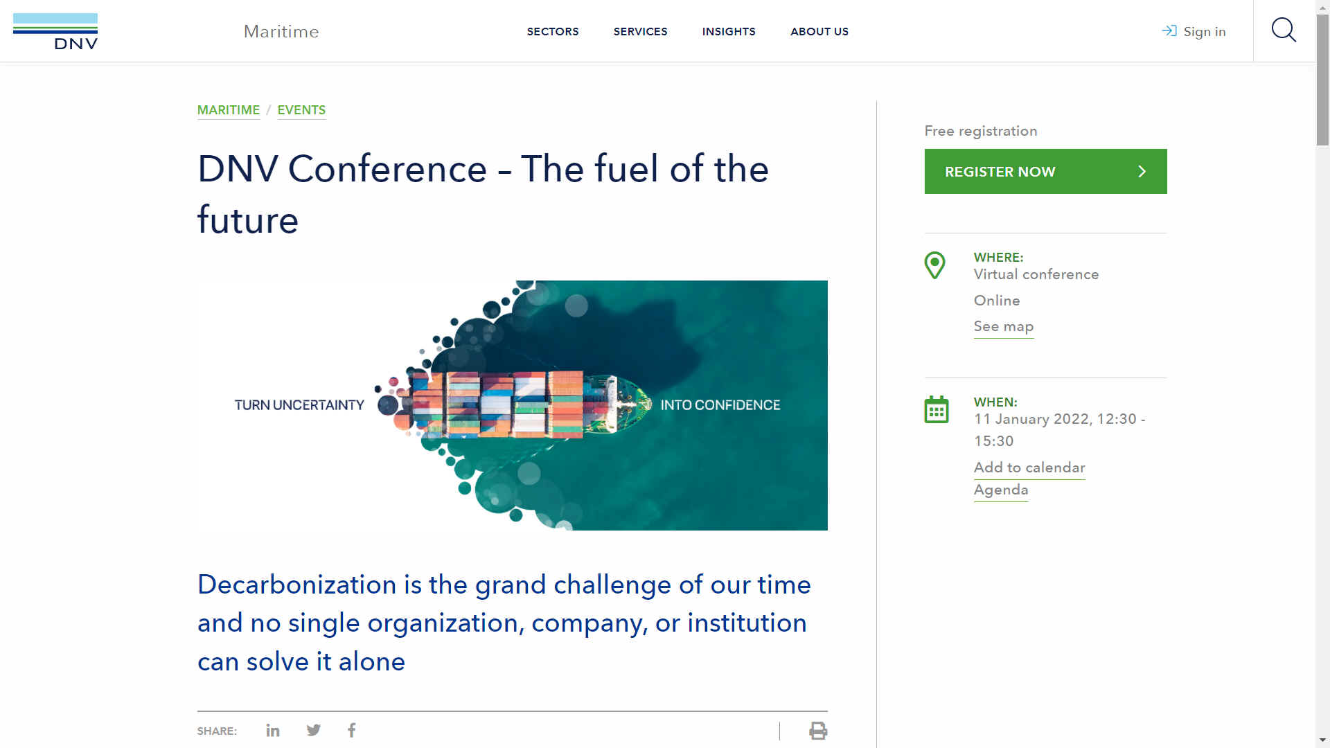 DNV Fuel of the Future online conference 11 January 2022