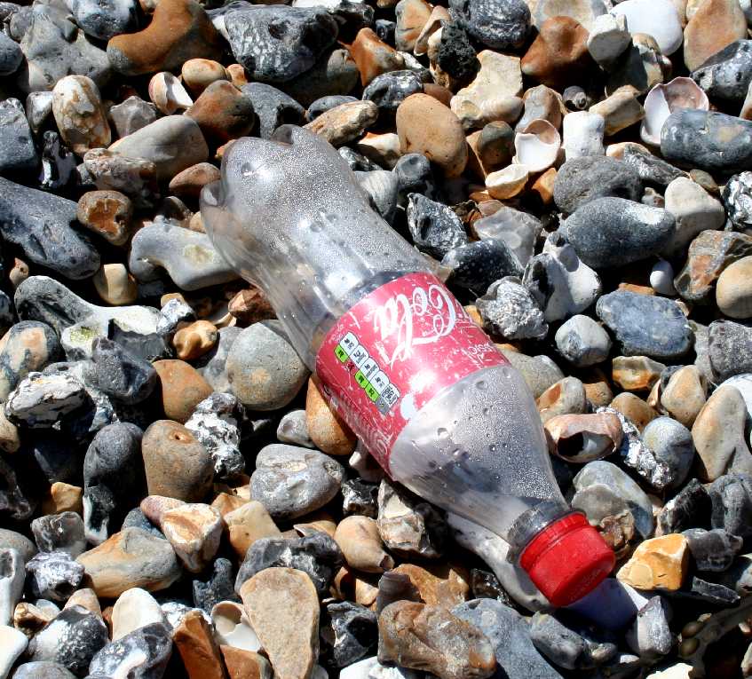 Coca Cola PET plastic coke bottle