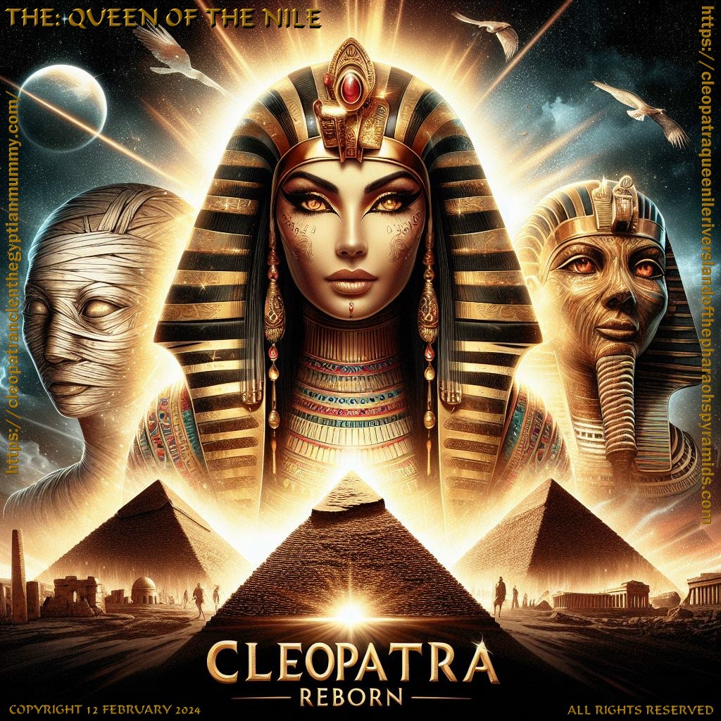 Cleopatra, the Queen of the Nile is REBORN in an original story where scientists discover her long lost mummy and digitlly reincarnate the Egyptian Pharaoh from her DNA