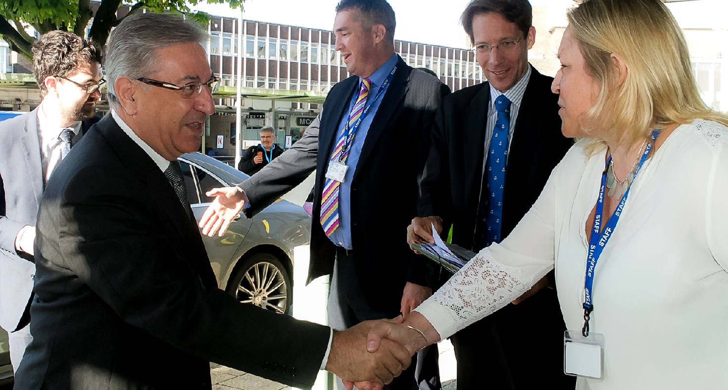 Karmenu Vella arrives in Poole for European Maritime Day