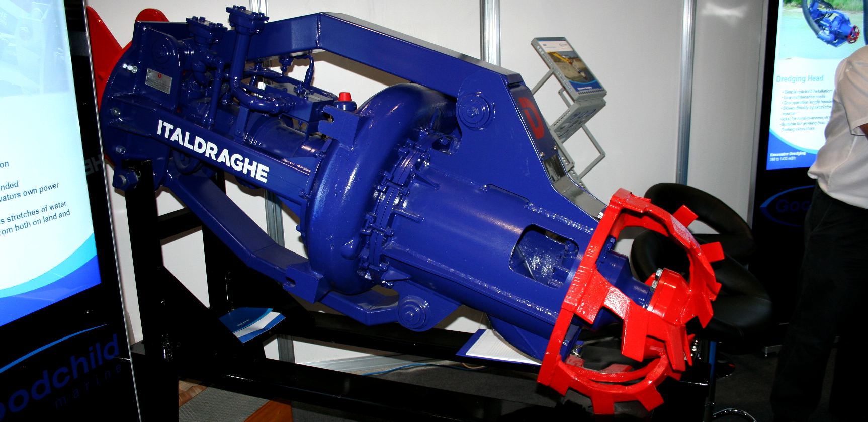 Italdraghe dredging pump and cutting head