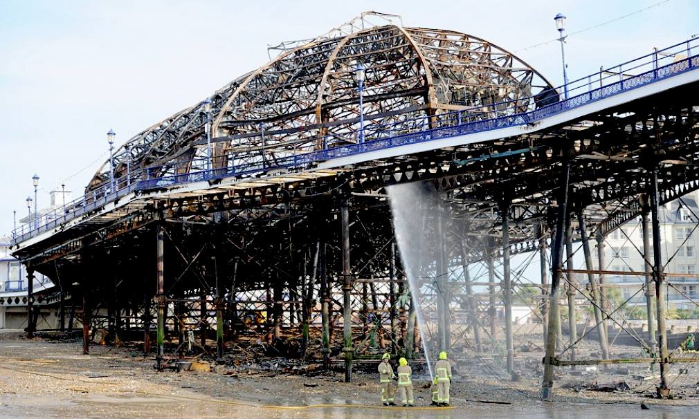 Eastbourne pier fire brigade