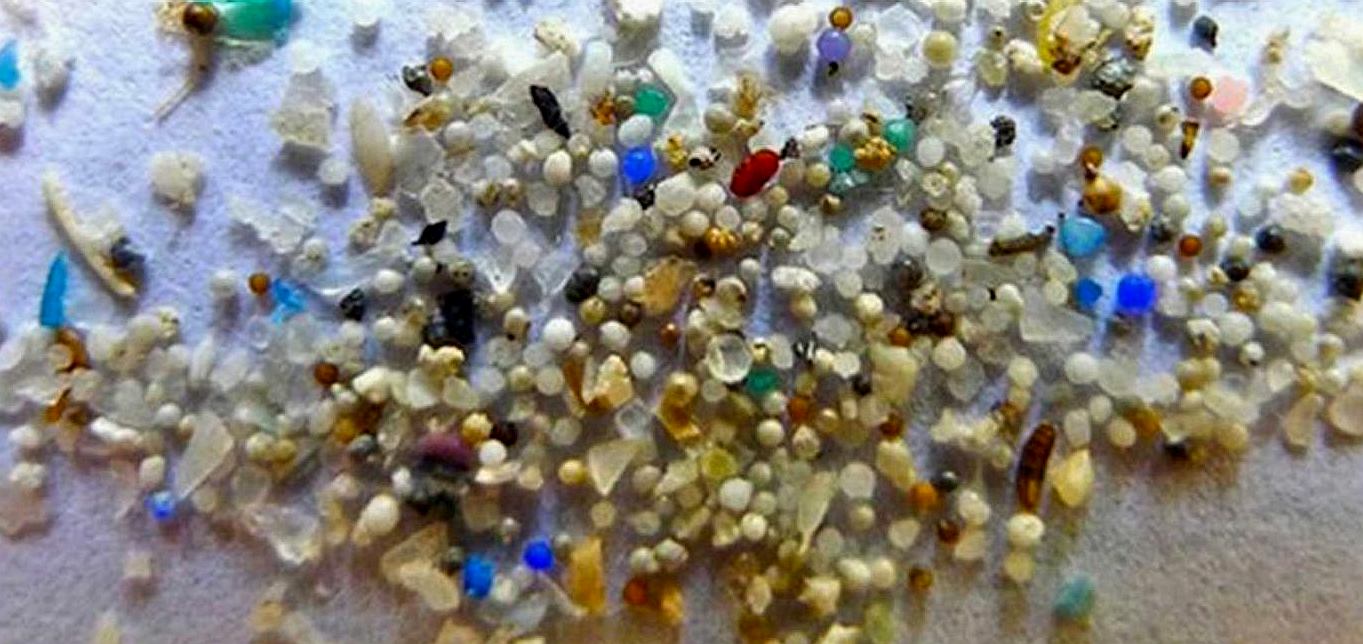 microplastic particles