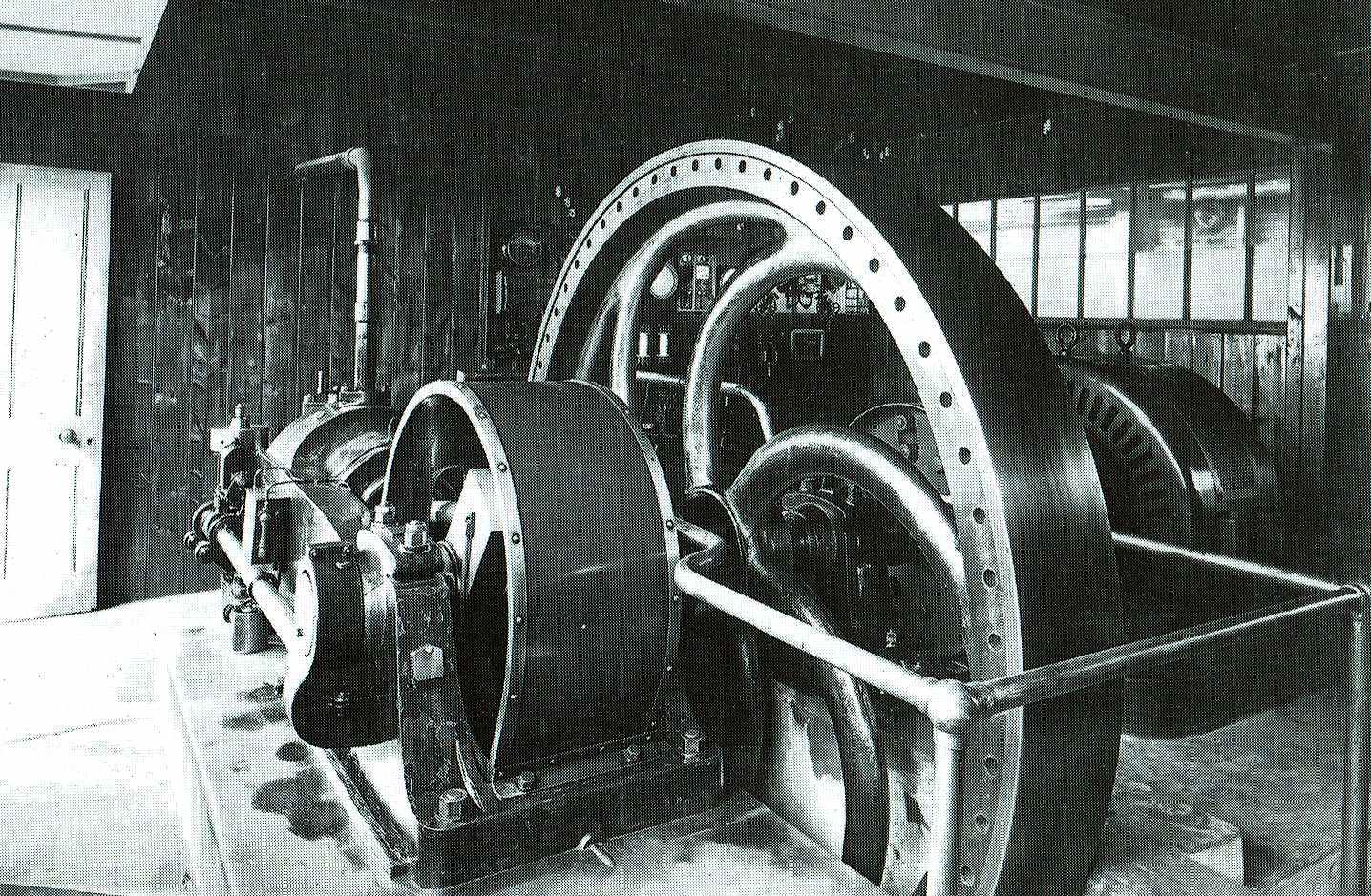 36hp National gas engine from 1909 mated to a DC Crompton generator