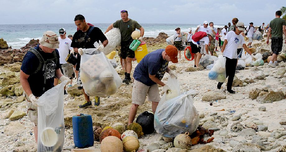 Beach cleaning parties are helping to stave off the build up of ocean plastic