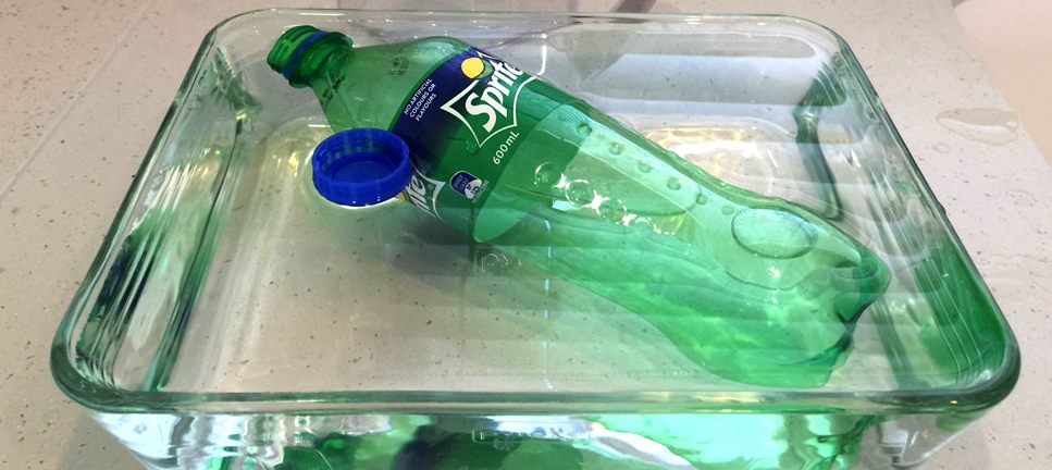 Sprite PET plastic soft drink bottle