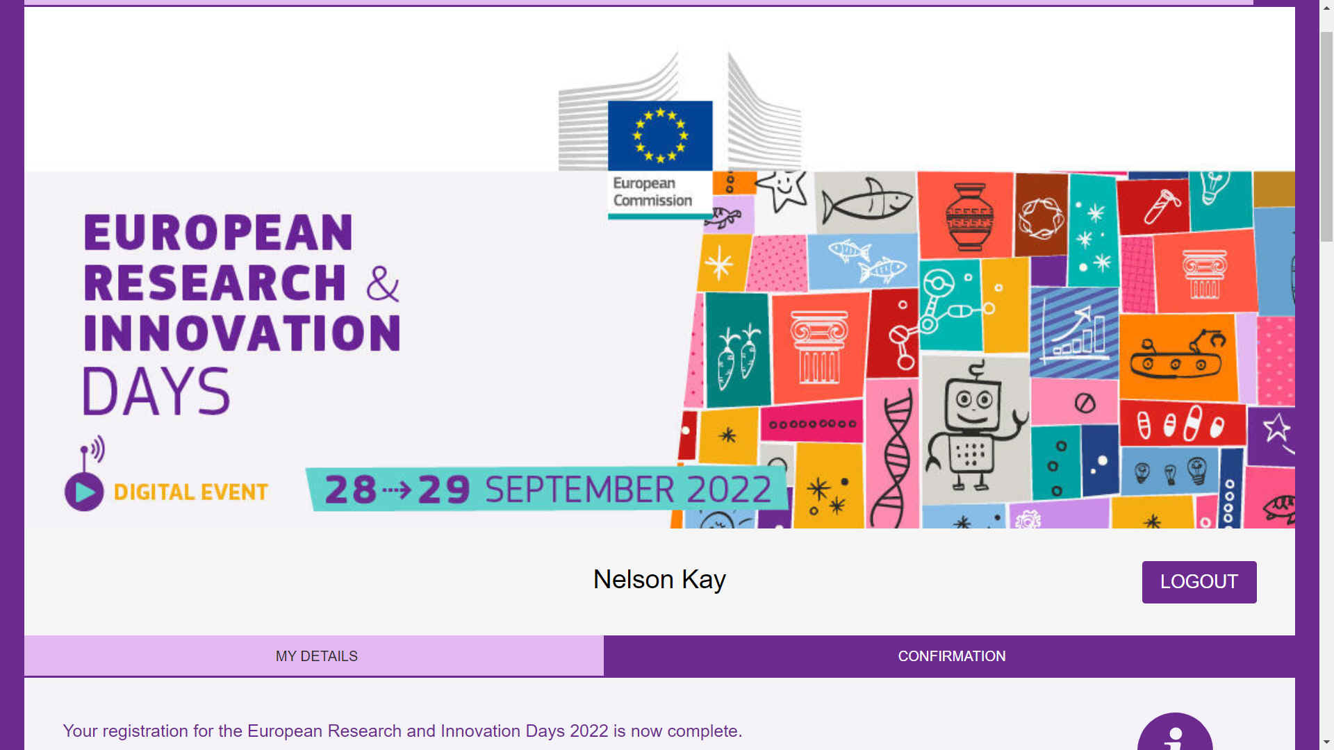 European Research and Innovation Days - September 2022